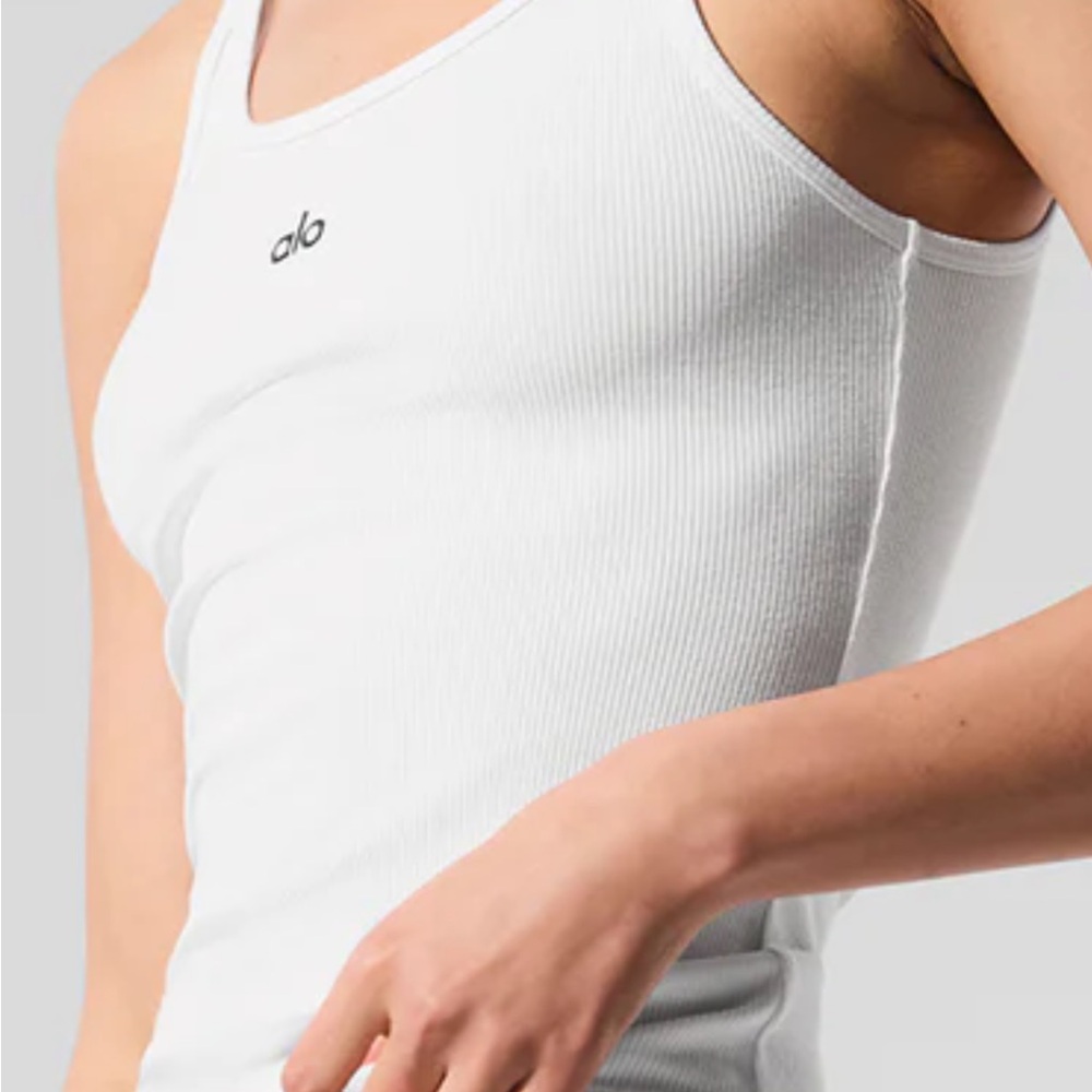 ALO Yoga White Tank Top